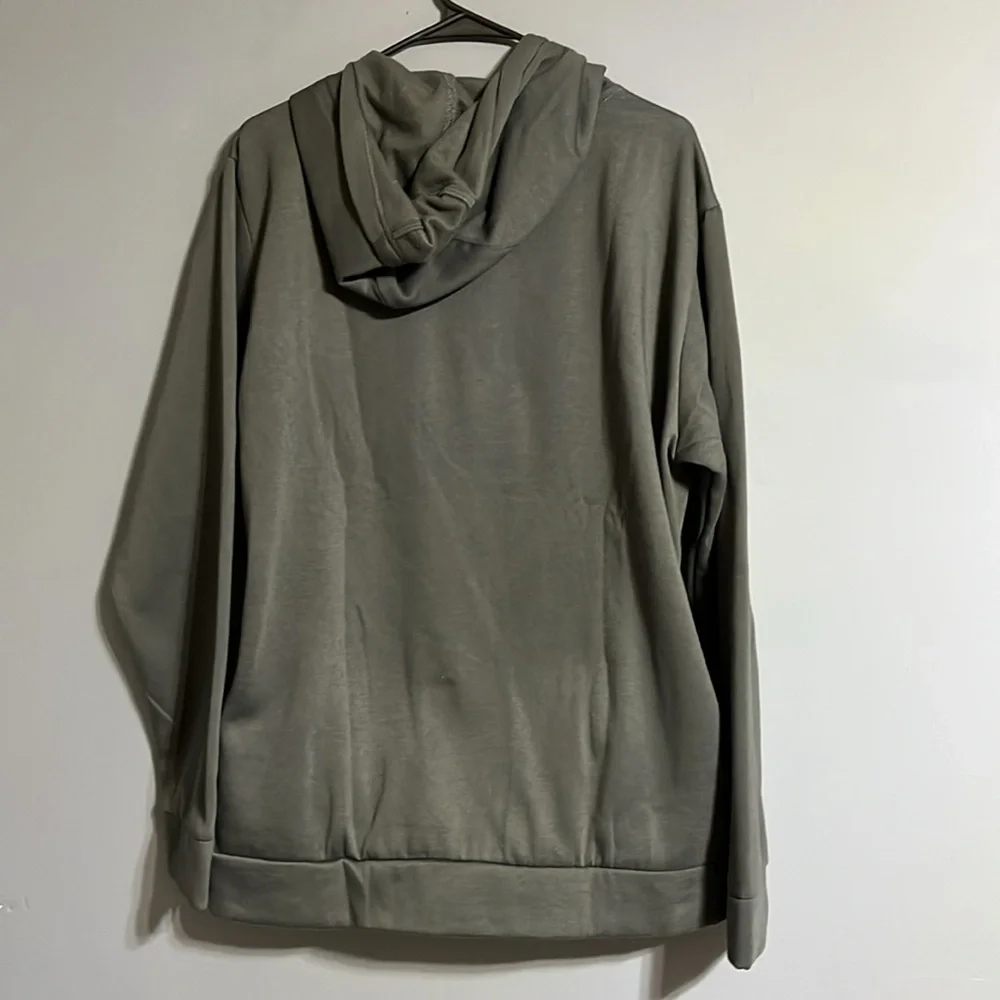 Adidas Men's Regular Fit Kangaroo Pockets Hoodie - Gray large